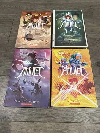 AMULET: By KAZU KIBUISHI #3, #4, #5, #8 Graphic Novel / Books