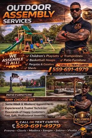 Gazebo, Shed, Pergola Assembly Fresno|CallCurtis