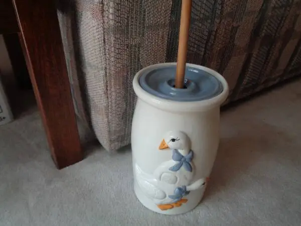 Vintage Ceramic Geese (Duck) Butter Churn