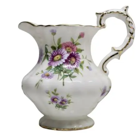Hammersley of England Gold Gilt Floral Dresden Sprays CREAMER Vase