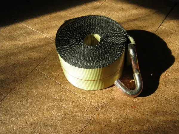 Titan Co. 30 thick heavy duty cargo load webbing strap w hook