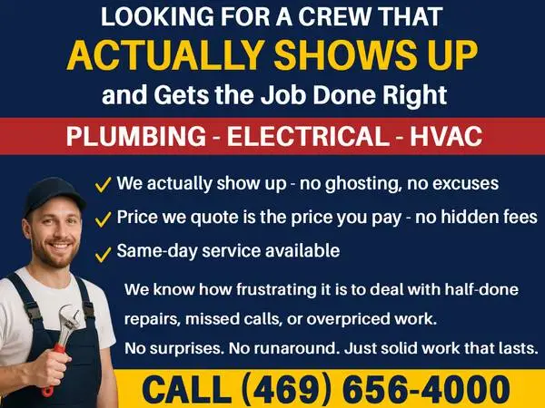 ✅Plumber • Electrician • AC Repair – Same Day Service✅