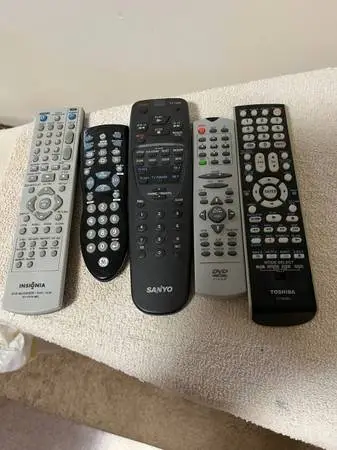 TV, VCR, ? Remotes.