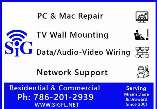 🌟 Computer Repair, Data Cabling, Network Support, Audio Visual