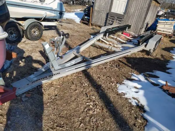 LOADMASTER ALUMINUM I BEAM TANDEM AXLE BOAT TRAILER 27 FT LONG