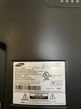 Samsungs LN40C630 LCD color TV 40