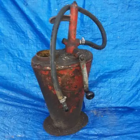 Antique/Rare Oil/Grease Cast Iron Pump