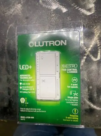 Lutron Maestro Fan & Light Controls 69.00 at Lowe’s