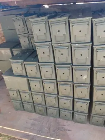Empty 50 Cal Ammo Cans