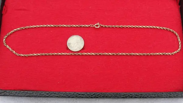 Gold 14K Rope Necklace