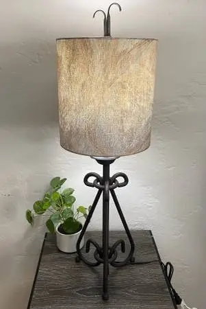 Vintage Wrought Iron Table Lamp