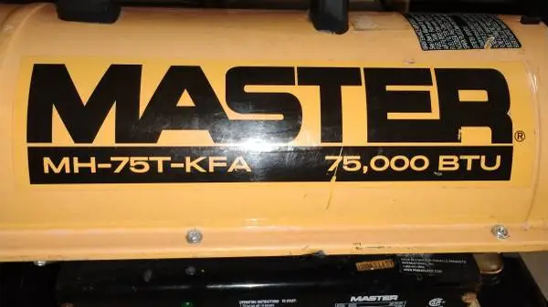 Masters 70000btu karosine heater