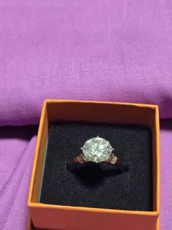 4.75ct round brilliant cut lab diamond ring