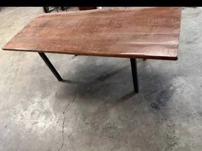 Hand Hewed - Office Conference table - 7Ft x 3ft - Exotic Wood