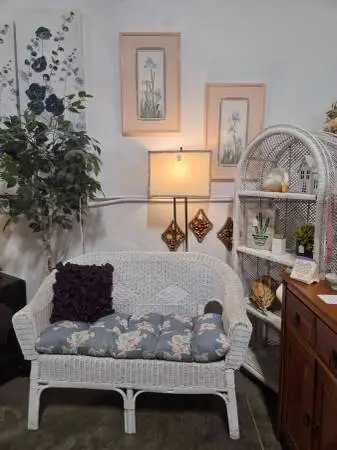 Vintage Wicker Loveseat