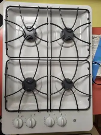 ge gas cook top new