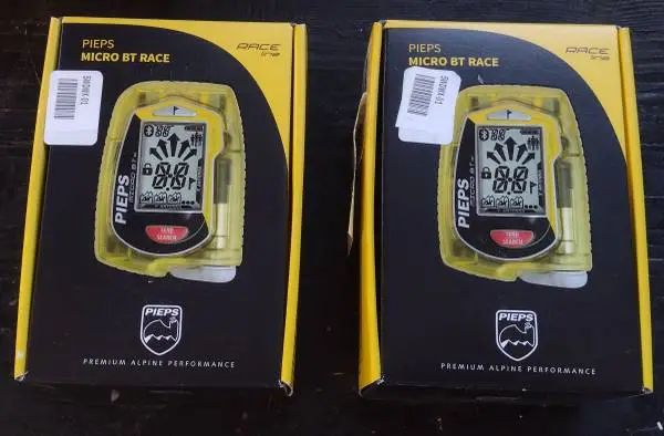 Pieps Micro BT Race avalanche beacons (new, 2 available, $150 each)