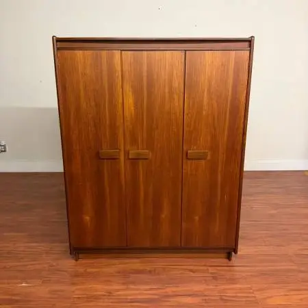 4 Different Vintage Mid-Century Teak Wardrobes