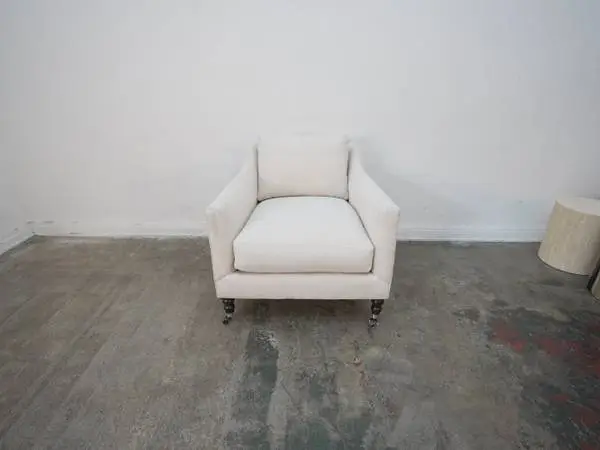 Lulu & Georgia Fabienne Accent Chair, Eggshell Crypton