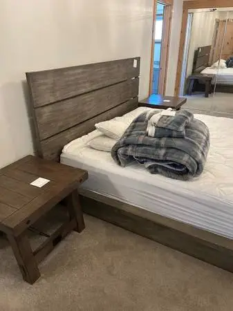 Chairs, tables, beds
