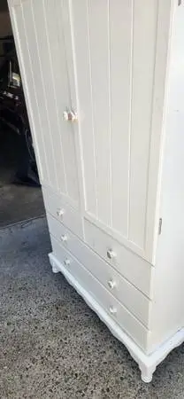 White new Sandy beach  Armoire