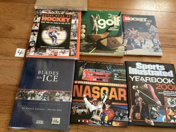 25 Vtg Golf Hockey Basketball Books #4