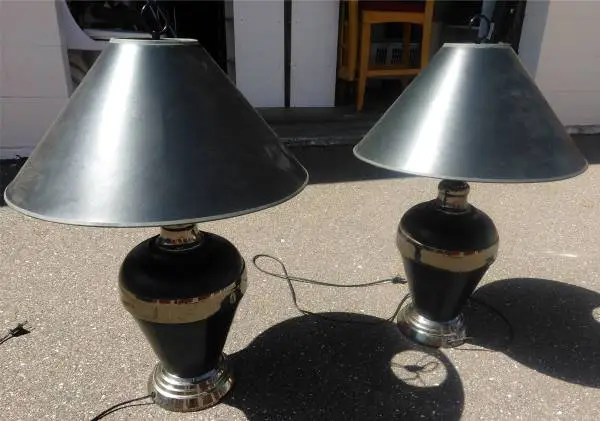 Traditional And Contemporary Table Lamps, Matched Sets