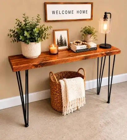 Handmade Rustic Pallet Console Table