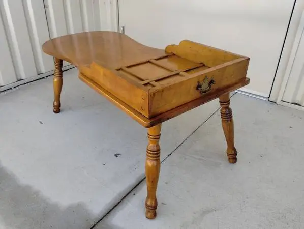 Mid 1900s Mid Century Modern Cobblers Bench Coffee Table
