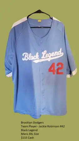 Brooklyn Dodgers Jersey - Jackie Robinson #42 - Mens 3XL Size