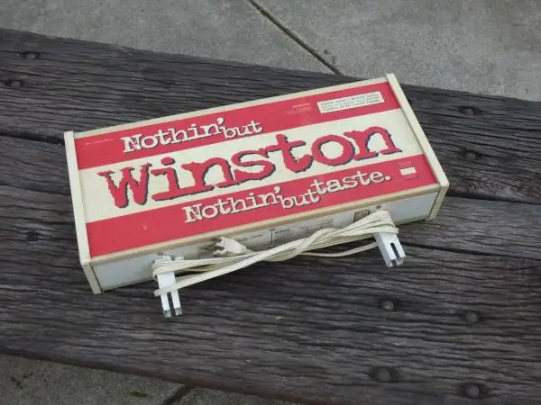 Vintage Winston Lighted Sign
