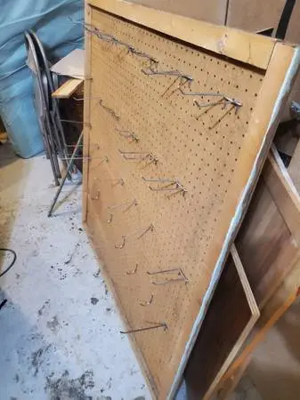 Pegboard Display rack