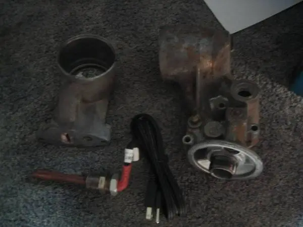 ford 7.3L powerstroke oil cooler ends (used)
