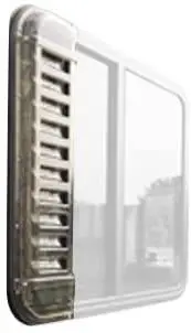 (2) NEW! MaxxAir Louvered Window Vents for RV Windows