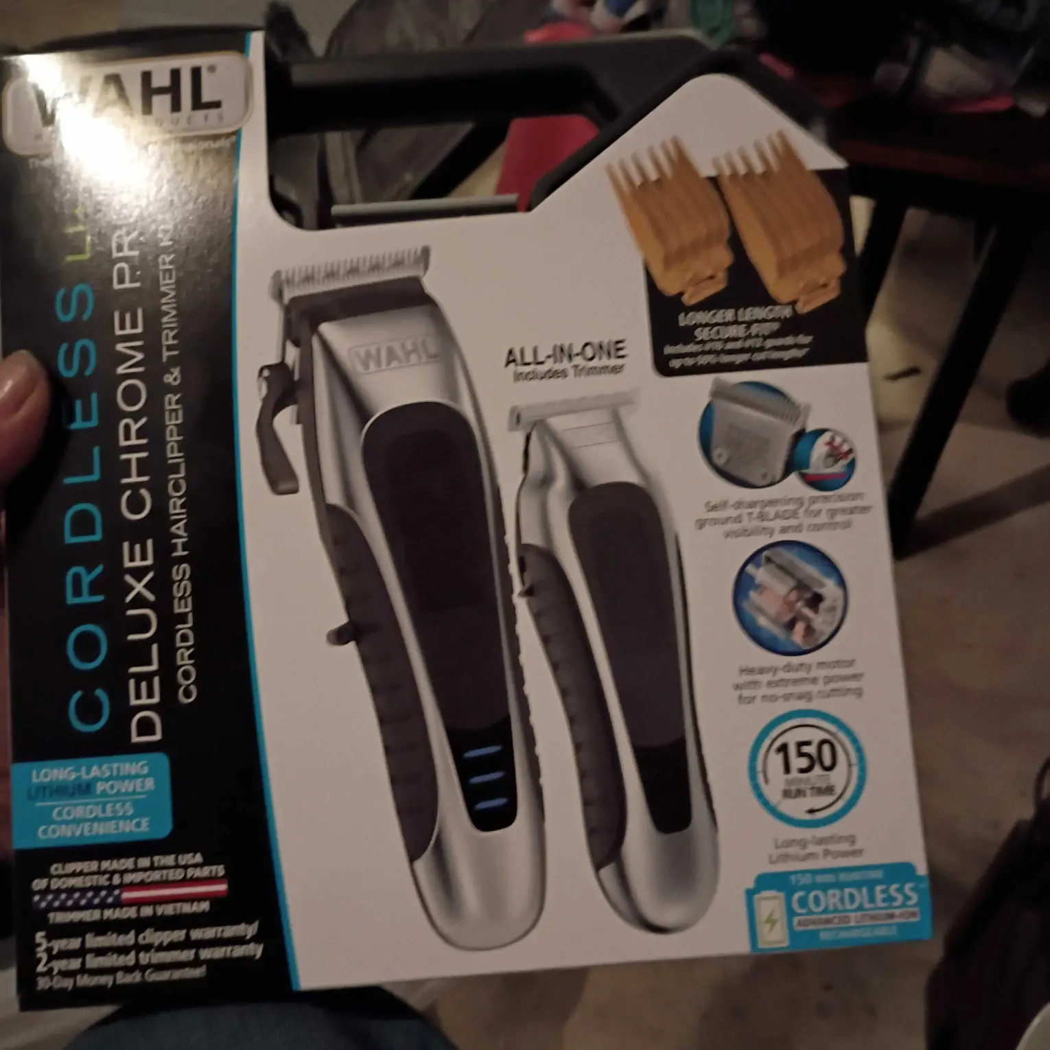 wahl dual pack hair clippers set.