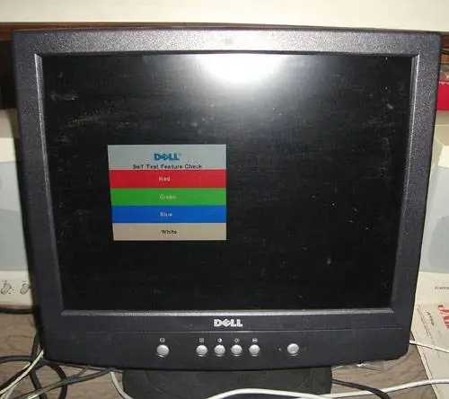 Monitor, Dell 15 flatscreen.