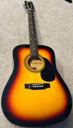 Rogue RA090 Sunburst Guitar NEW STRINGS & PRO SETUP! -