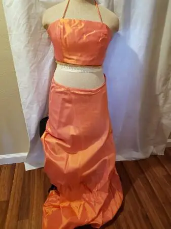 Alfred Angelo 2pc Coral Iridescent Gown