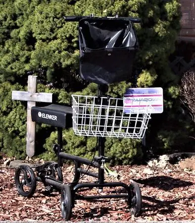 Knee Walker Scooter   W/ Basket
