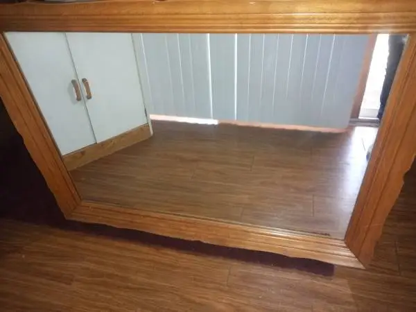 Large Wood Mirror