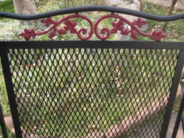 5 piece wrought iron patio set