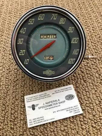 Original 1948 - 1952 Harley Davidson speedometer flathead panhead