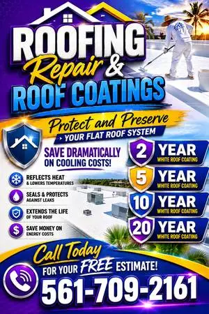 Roofer for Long-term Roofing Repair & Coating! Seal & Cool your roof!