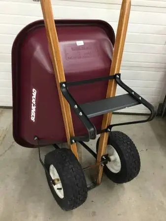 Scenic Road Dual Wheel Wheelbarrow USA made-Save Over 100$