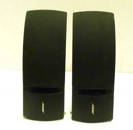 Bose 161 Black Pair Full Range Bookshelf Speakers Speaker Set Wall She
