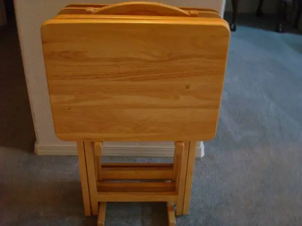 WOOD TV TRAY TABLES