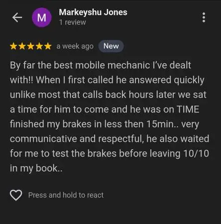 LIVE REVIEWS MOBILE MECHANICS 🚘🚘🚘 BRAKES $39 mechanic towing