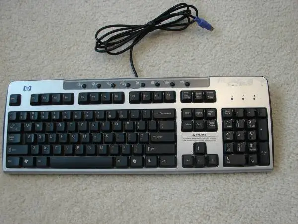 HP Model KB-0133 Computer Key Board.