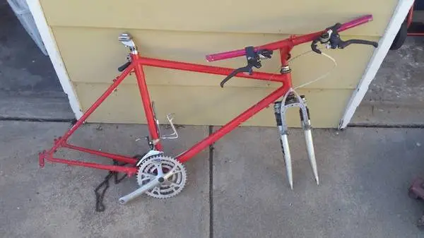 Bike Project: Steel Bike Frame with parts