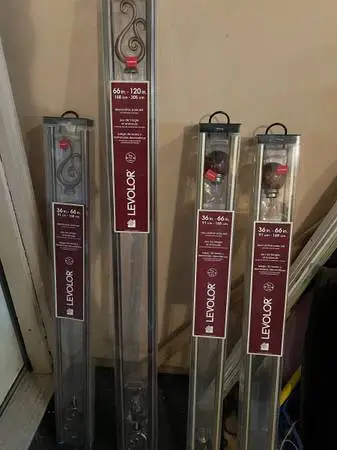 ** Four Curtain Rods * Brand new in box ** OBO